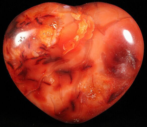 Colorful Carnelian Agate Heart #59537